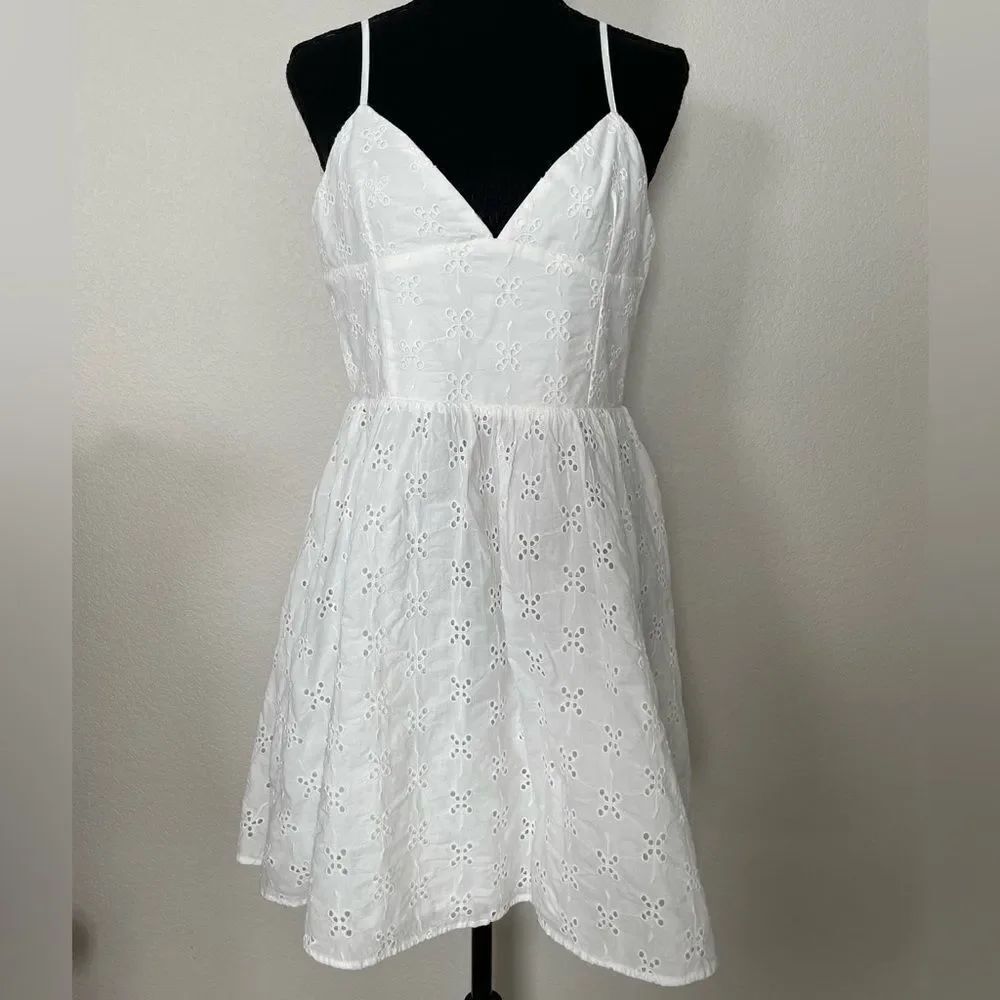 NWT Zara Openwork Embroidered Eyelet Dress